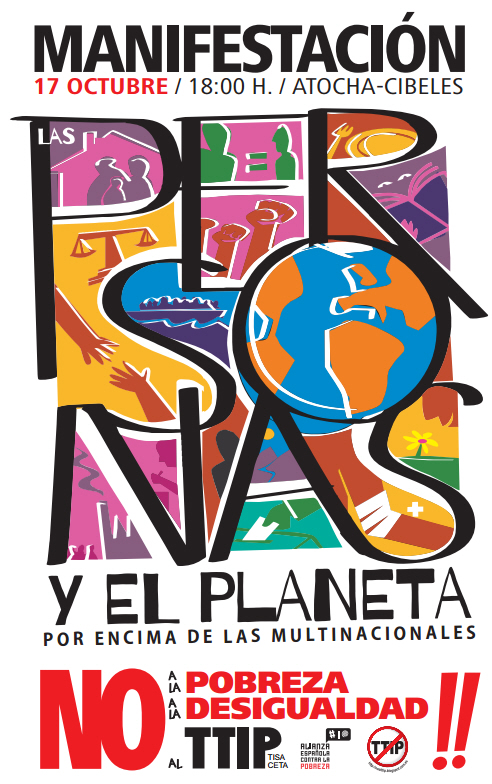 Manifestación 17O Pobreza TTIP