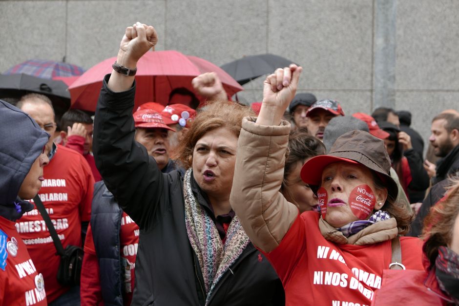 Concentración de apoyo a Juan Carlos Asenjo en los Juzgados de Fuenlabrada