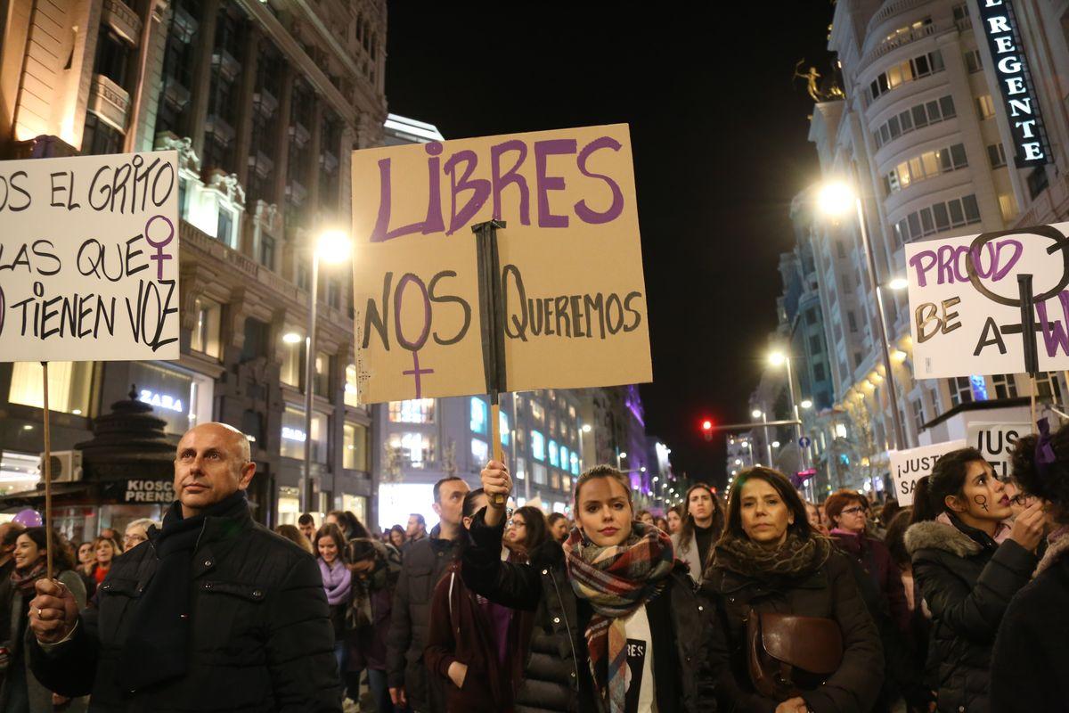 Manifestacion 8M, Día Internacional de la Mujer Trabajadora, Madrid 2019