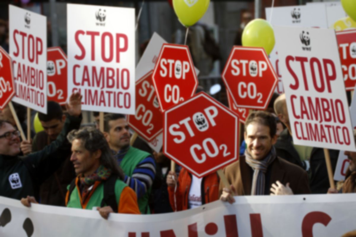 Marcha por el Clima "Frente al cambio climático, cambiemos de modelo" Madrid 29-11-2015