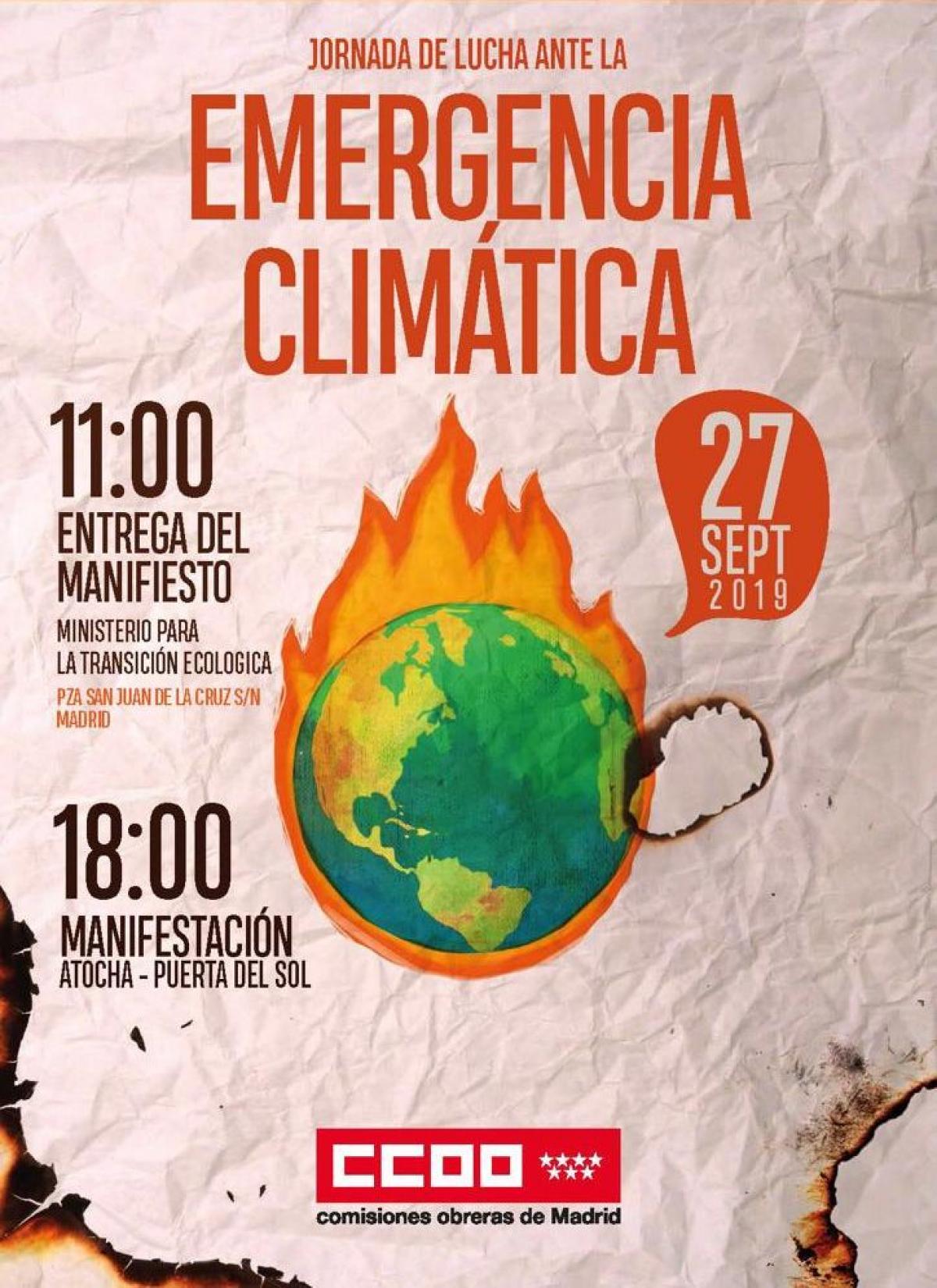 Jornada de lucha ante la emergencia climática