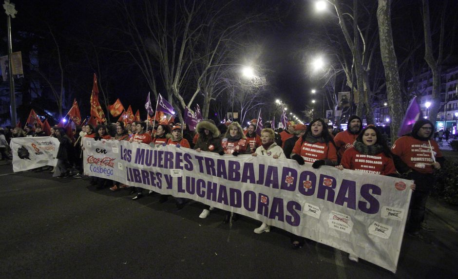 Manifestación Día Internacional de la Mujer Trabajadora, 8-3-2016