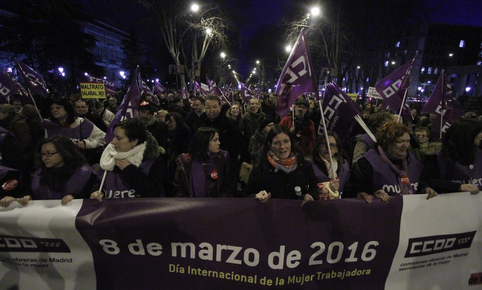 Manifestación Día Internacional de la Mujer Trabajadora, 8-3-2016