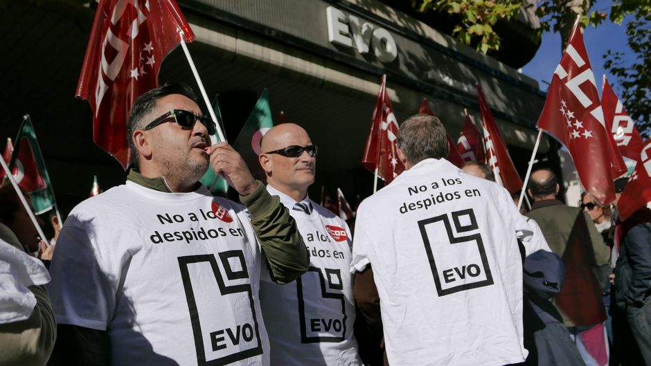 Concentración contra el ERE en Evo Banco