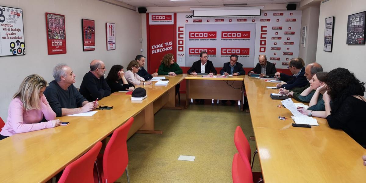 La Ejecutiva del sindicato se reúne con el candidato a la Alcaldía de Madrid por el PSOE