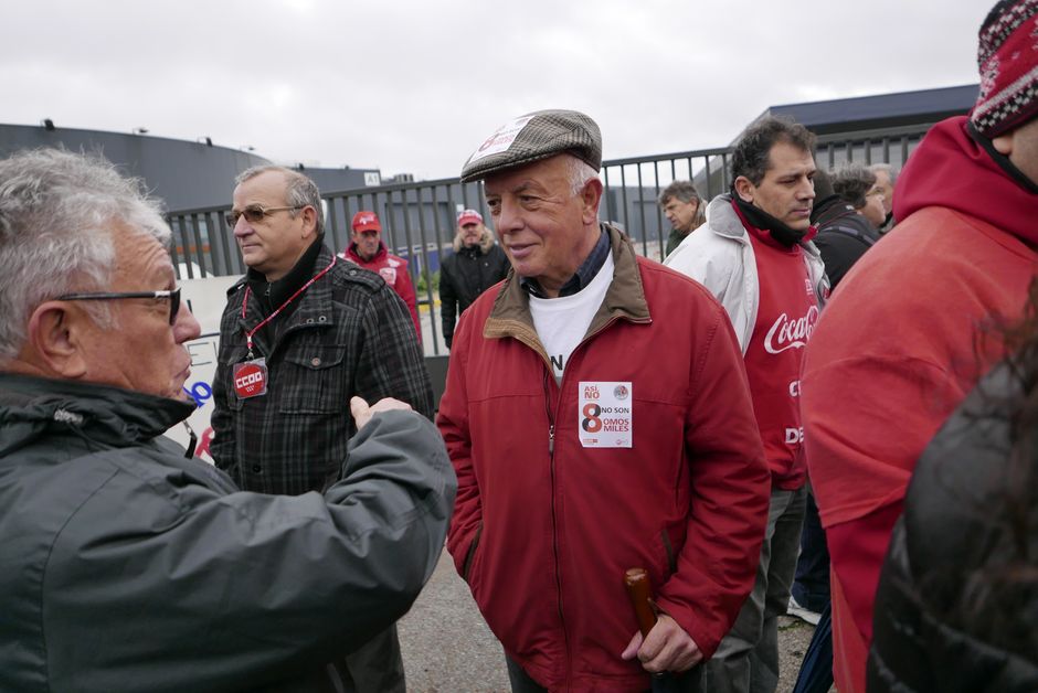 Concentración en apoyo a Los 8 de Airbus, 11 enero 2016