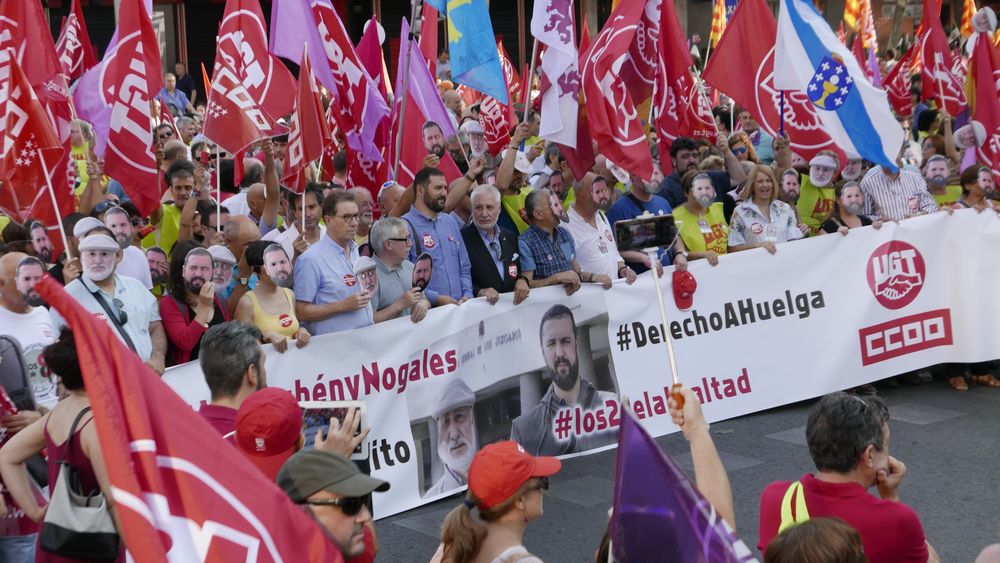 Manifestación en apoyo a "Los dos de la lealtad"