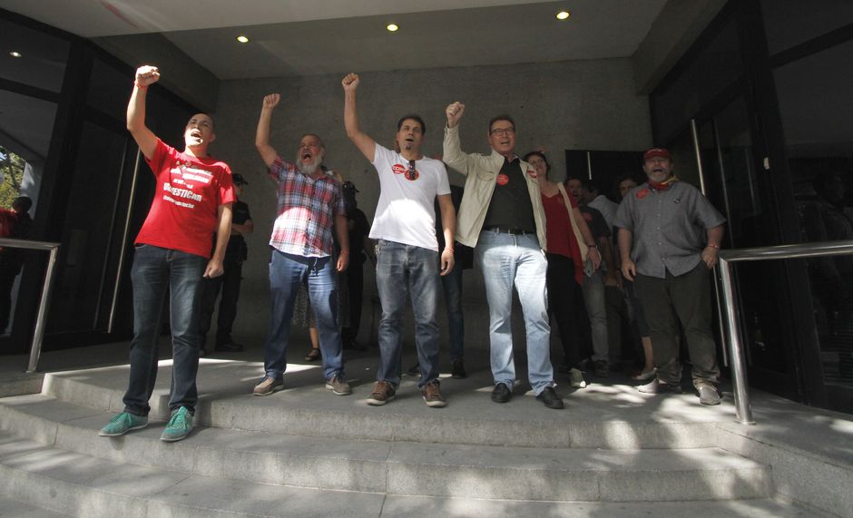 Concentración en apoyo a Juan Carlos Asenjo y en defensa del derecho de huelga