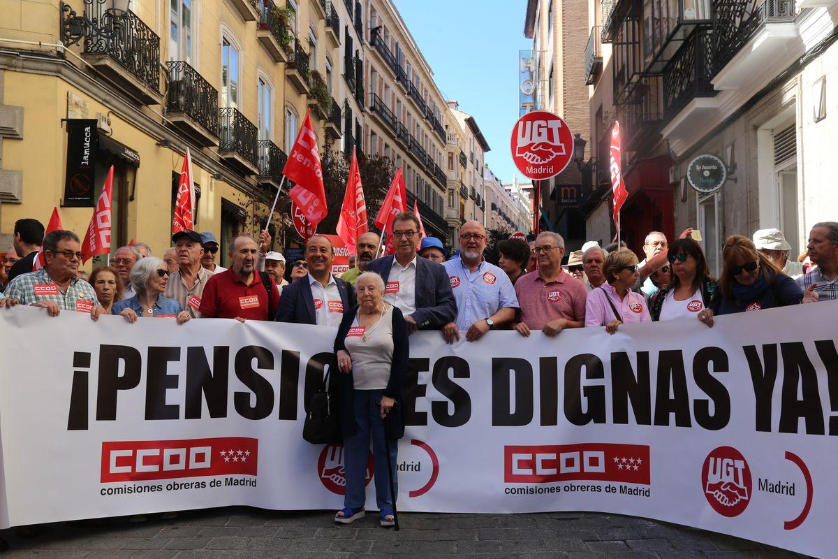 Manifestación por las pensiones presentes y futuras, 1-10-2018