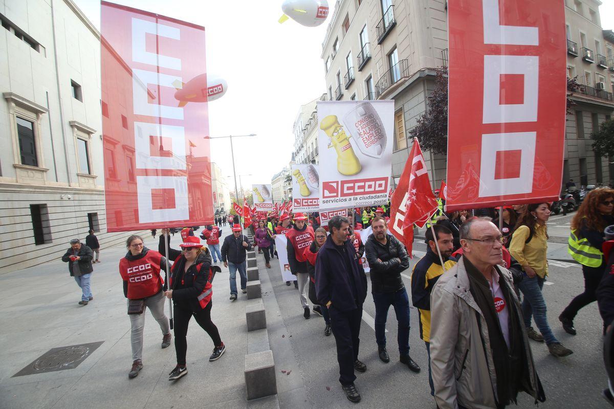 Movilización de la plantilla de Correos en Madrid 14-11-2018