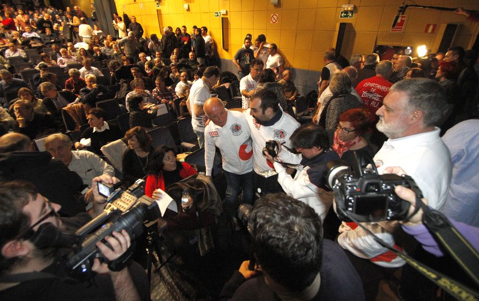 Acto en defensa del derecho de huelga, 19 enero 2016