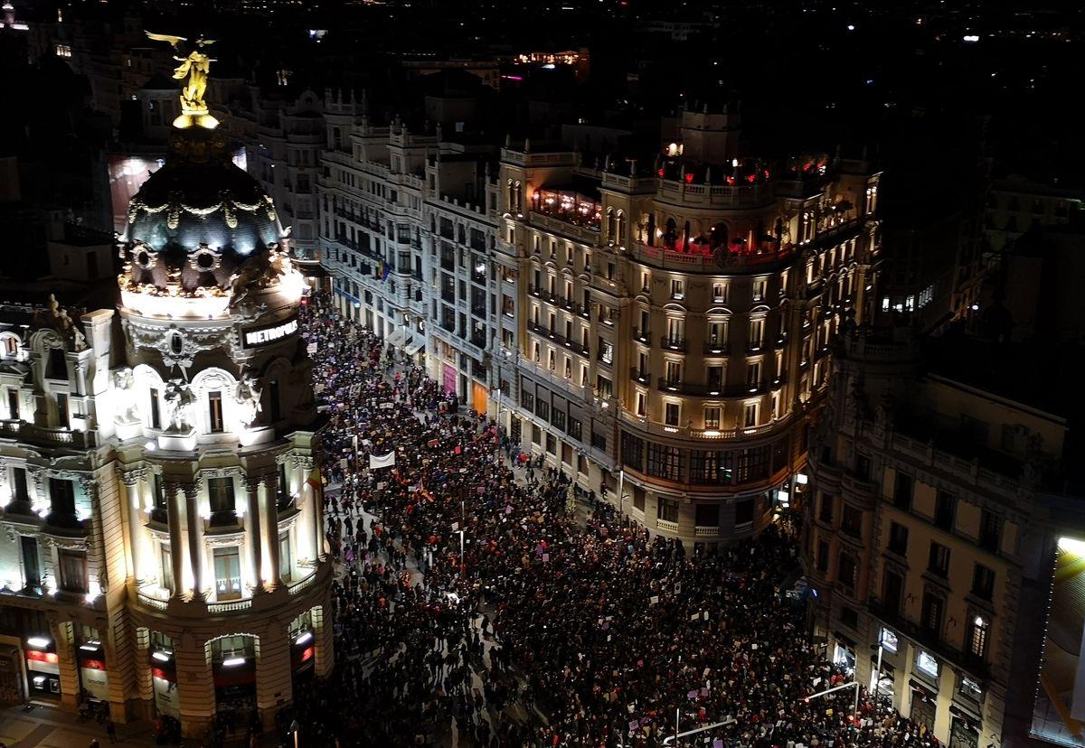 Manifestacion 8M, Día Internacional de la Mujer Trabajadora, Madrid 2019