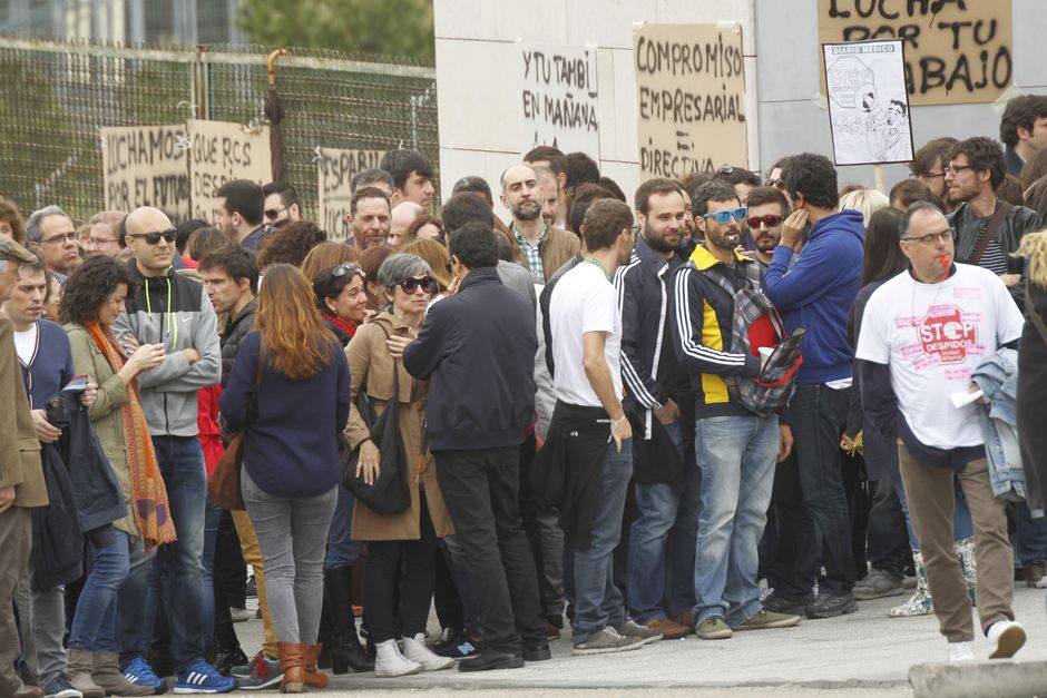 Huelga contra el ERE de Unidad Editorial