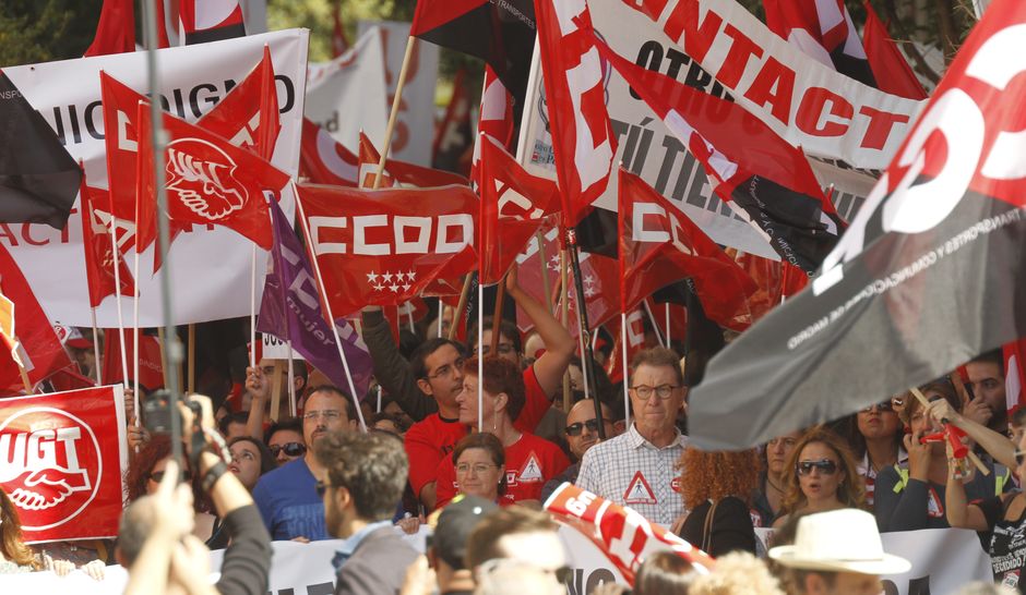 Manifestación del sector de Contact Center por un convenio justo