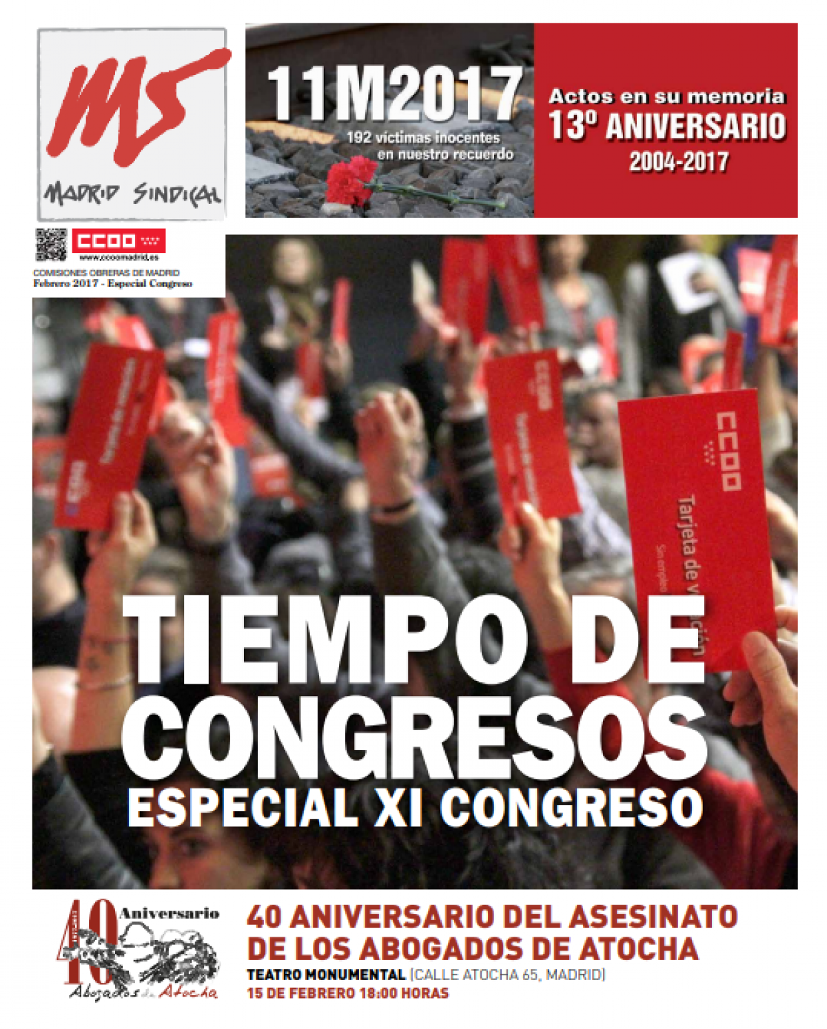Madrid Sindical Especial 11ºCongreso, febrero 2017