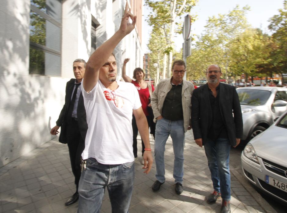 Concentración en apoyo a Juan Carlos Asenjo y en defensa del derecho de huelga