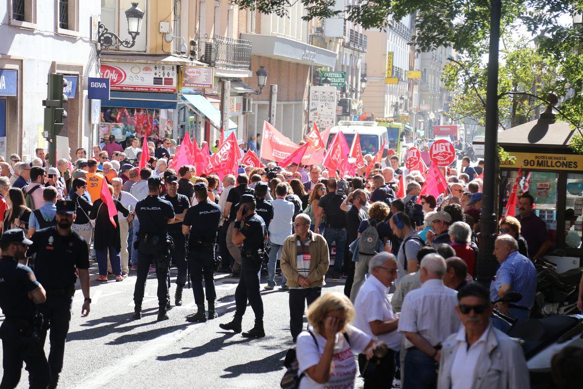 Manifestación por las pensiones presentes y futuras, 1-10-2018