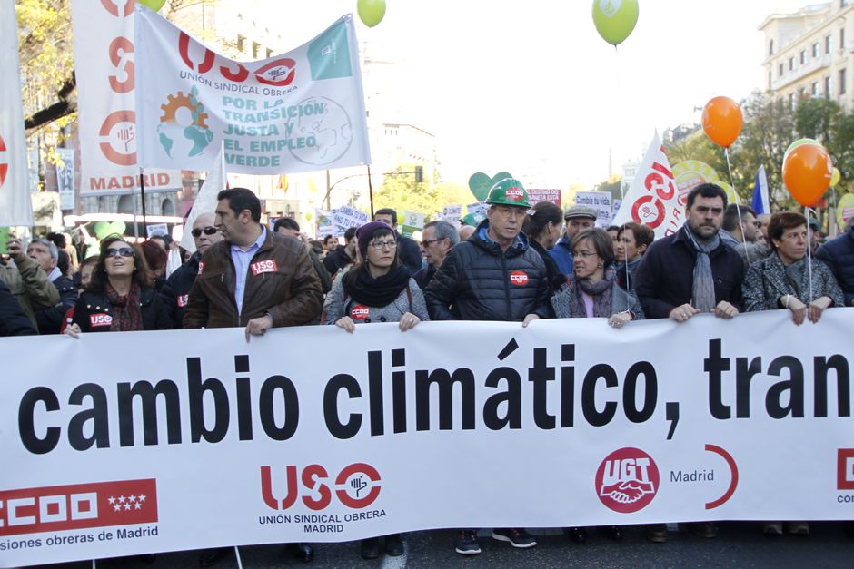 Marcha por el Clima "Frente al cambio climático, cambiemos de modelo" Madrid 29-11-2015