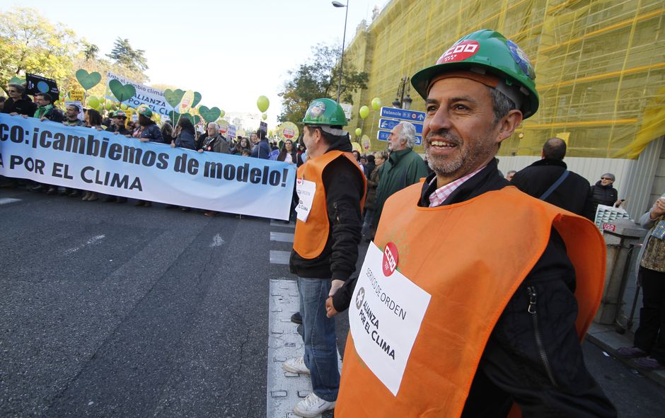 Marcha por el Clima "Frente al cambio climático, cambiemos de modelo" Madrid 29-11-2015