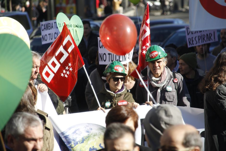 Marcha por el Clima "Frente al cambio climático, cambiemos de modelo" Madrid 29-11-2015
