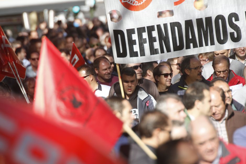 Manifestación de la plantilla de la EMT por un transporte público y de calidad 26/11/2015