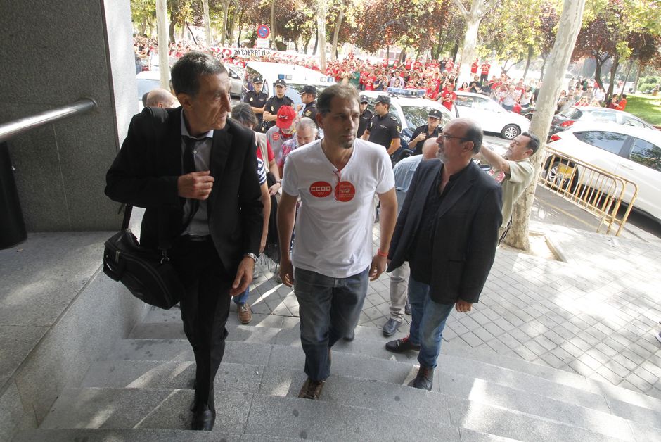 Concentración en apoyo a Juan Carlos Asenjo y en defensa del derecho de huelga