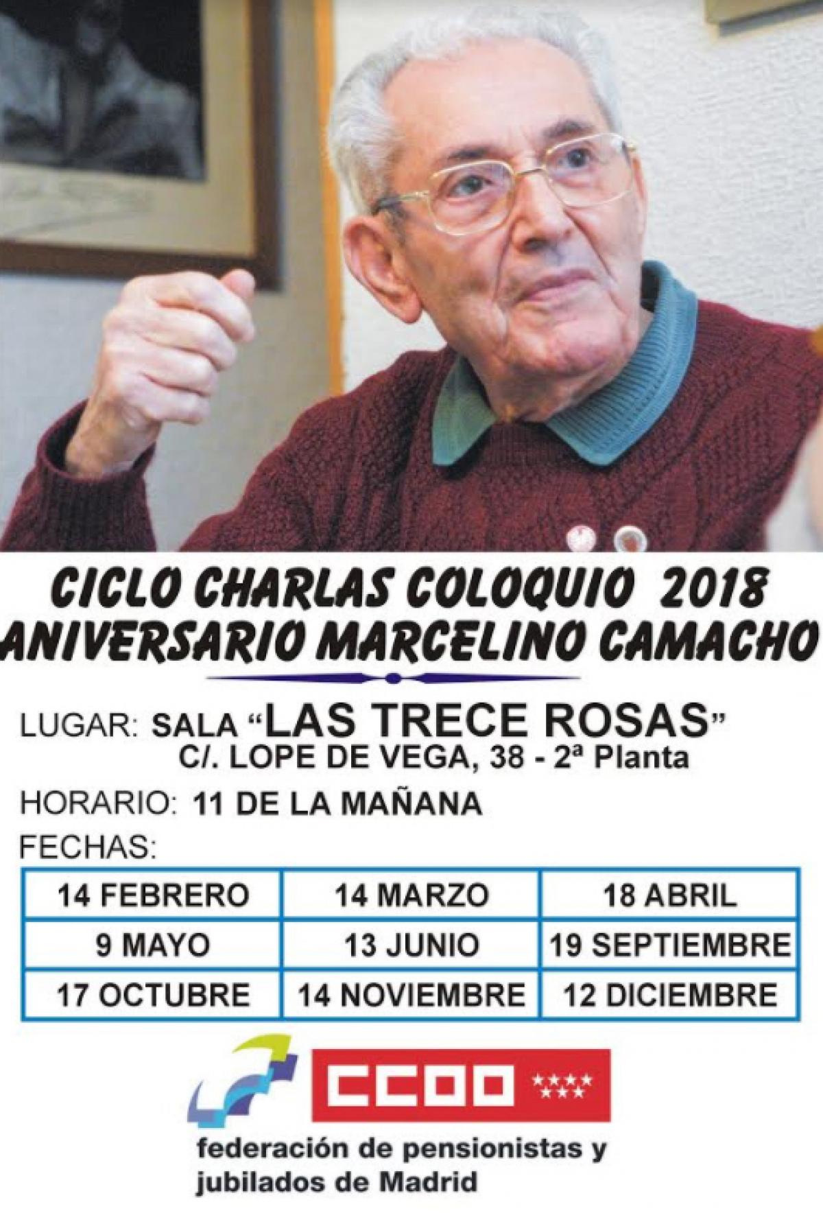 Charlas con motivo del 100 aniversario del nacimiento de Marcelino Camacho