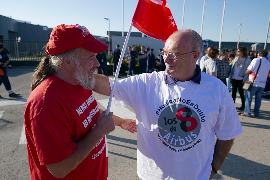 Concentración de apoyo a los 8 de Airbus