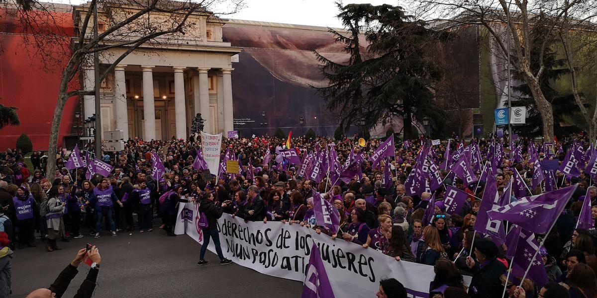 Manifestacion 8M, Día Internacional de la Mujer Trabajadora, Madrid 2019