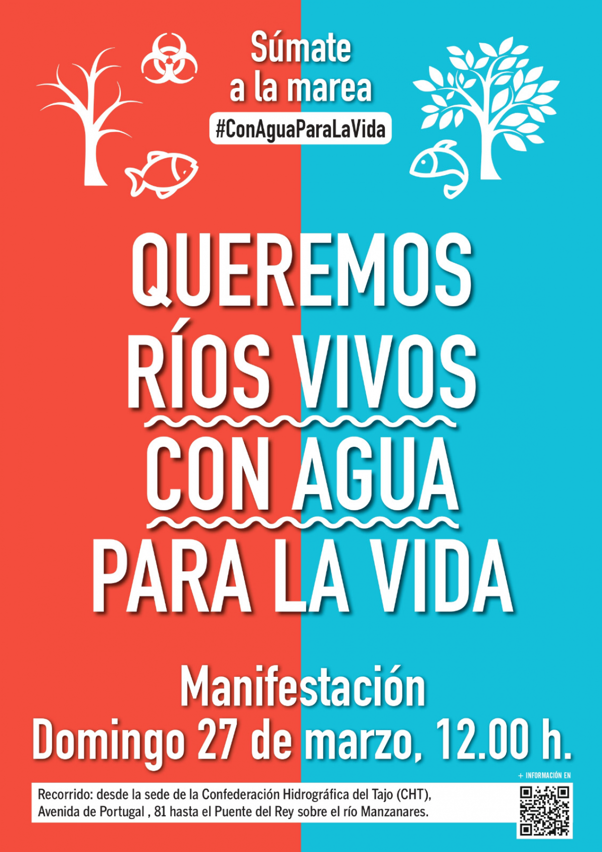 Manifestación "Queremos ríos vivos con agua para la vida"
