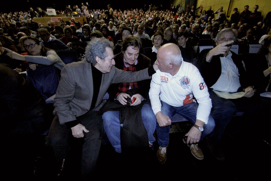 Acto en defensa del derecho de huelga, 19 enero 2016