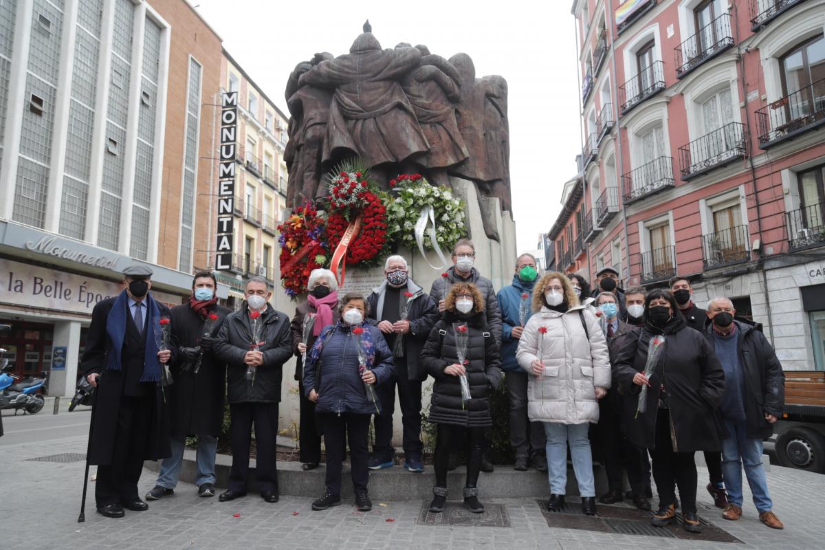 Homenaje en recuerdo a los Abogados de Atocha en la Plaza de Antón Martín