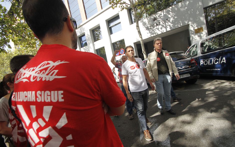 Concentración en apoyo a Juan Carlos Asenjo y en defensa del derecho de huelga
