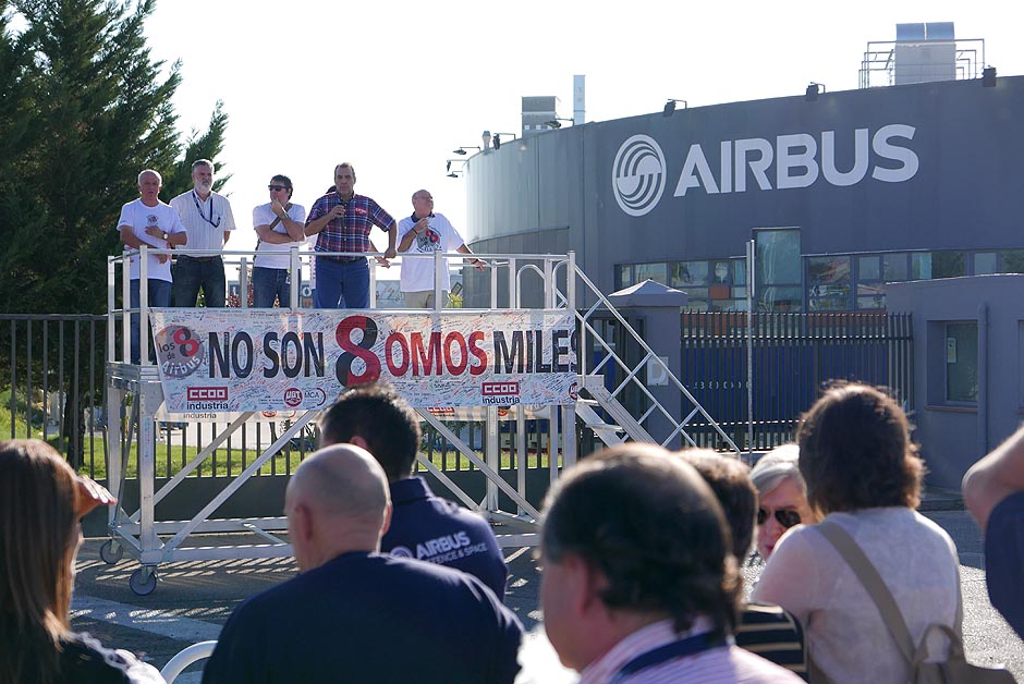 Concentración de apoyo a los 8 de Airbus