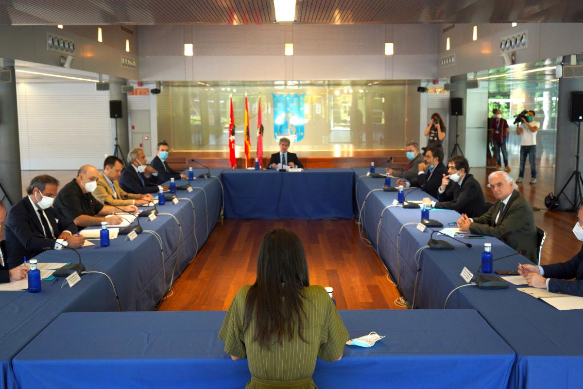 Un momento de la reunión